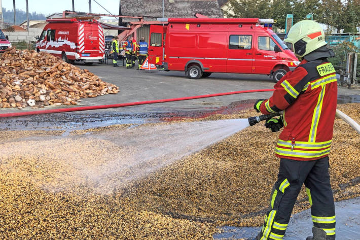 Brand in Trocknungsanlage in Gachnang