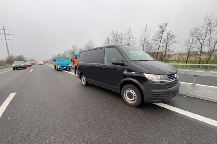 Auffahrunfall Autobahn A14