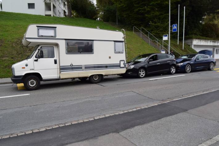 In Herisau AR kam es gestern zu einer Auffahrkollision.