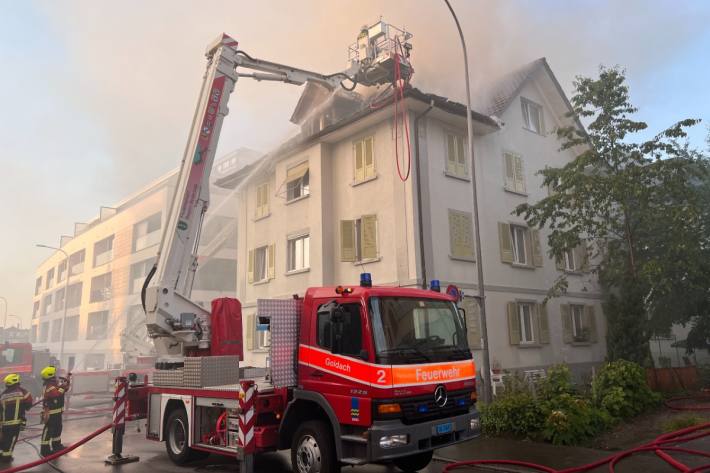 In Rorschach brannte es in einem Mehrfamilienhaus.