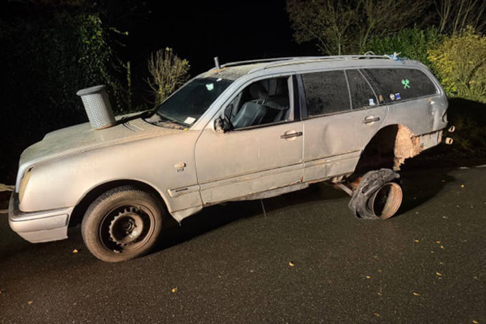 Mit diesem Fahrzeug fuhr der 17-Jährige ohne Führerschein.