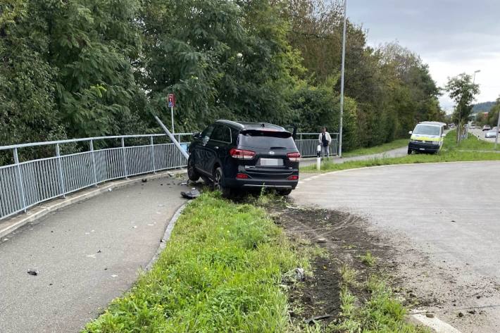 Beim Unfall in Kaiseraugst im Kanton Aargau wurde niemand verletzt.