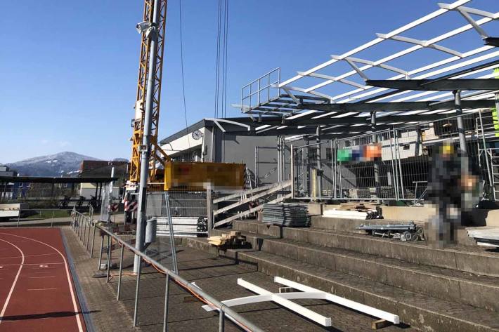 Arbeitsunfall auf Baustelle in Balgach