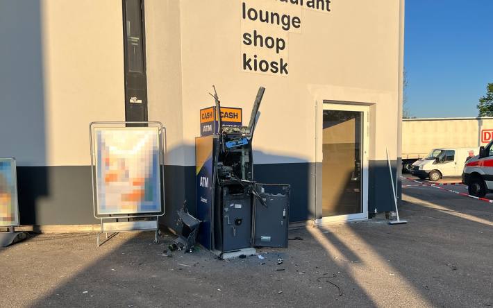 Bankomaten-Sprenger ohne Beute geflüchtet