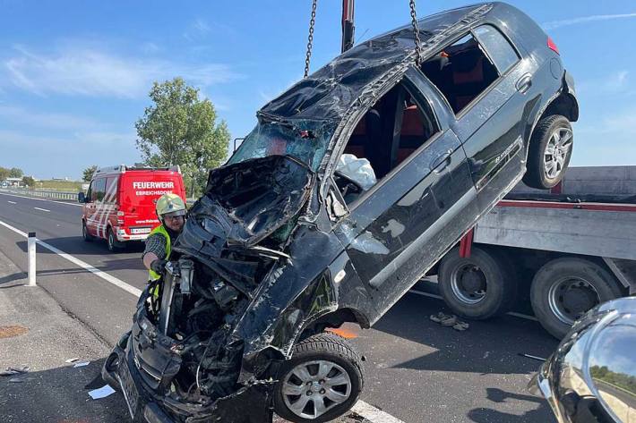 Unfall bei Ebreichsdorf 