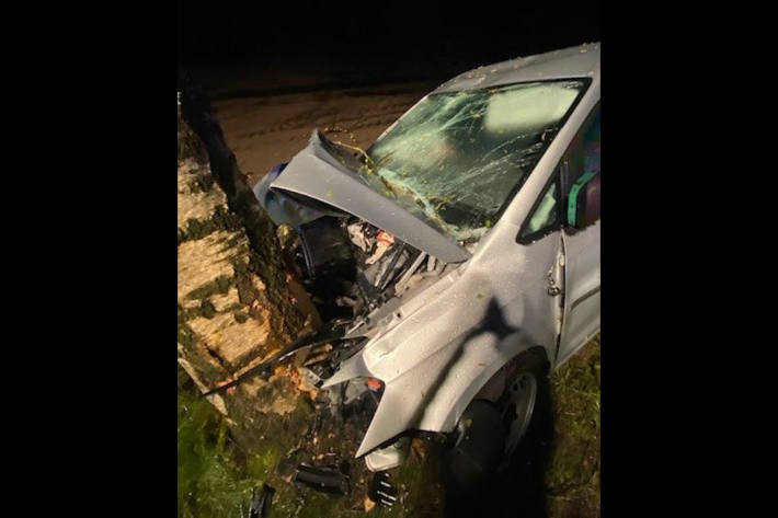 Unfallfahrzeug bei Schortens