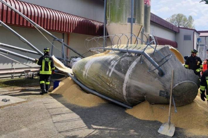 Die Geschwister wurden unter dem Silo begraben.