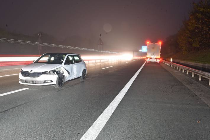 Heftige Kollision auf der A2 bei Sursee LU.