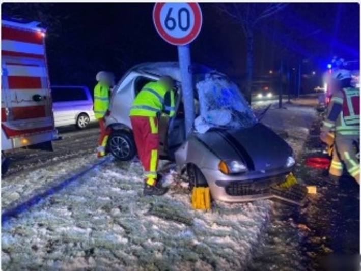 Verkehrsgeschehen nach Wintereinbruch in Schwerin