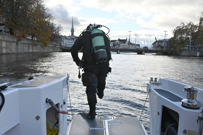 Taucher im Einsatz