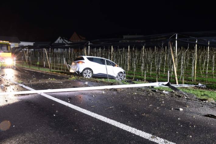 Unfall unter Alkoholeinfluss in Gelfingen.