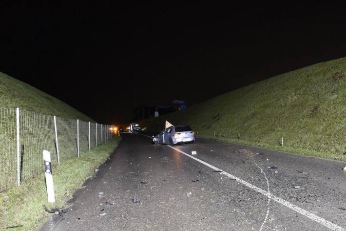 Nach dem Unfall kam es zu Verkehrsbehinderungen