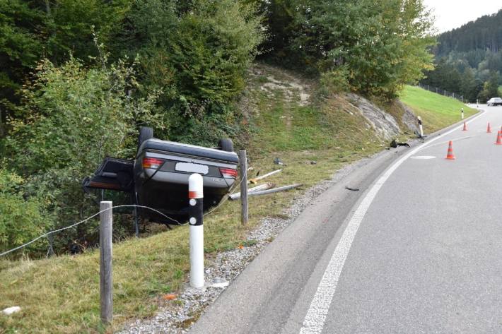 Beim Unfall in Trogen verletzte sich die Lenkerin leicht.