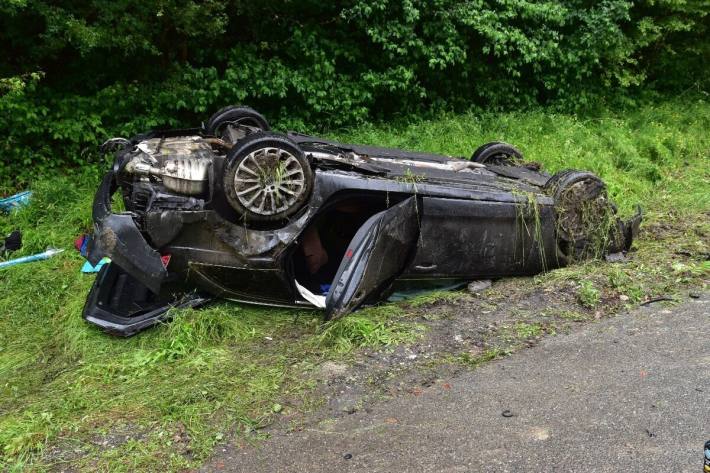 Das Auto überschlug sich mehrfach
