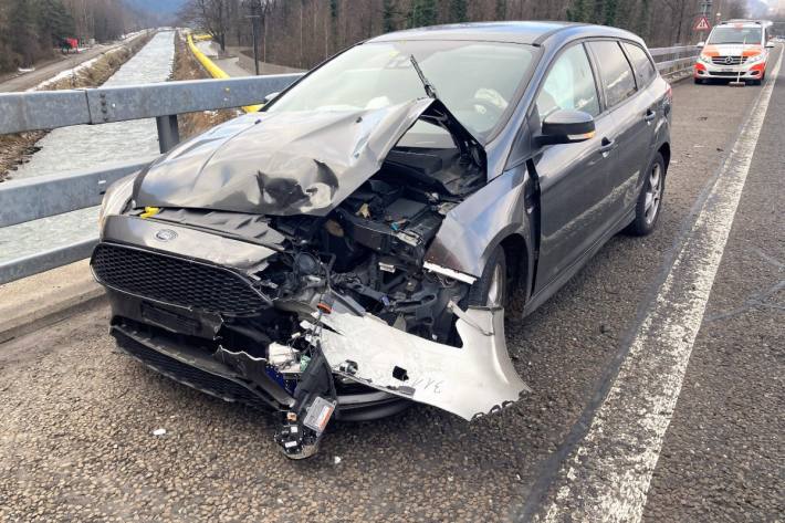 Auffahrkollision auf der A3 bei Filzbach GL heute.