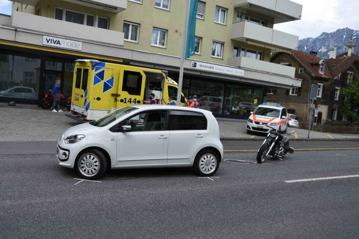 Fahrunfähig Auffahrkollision verursacht in Buchs SG