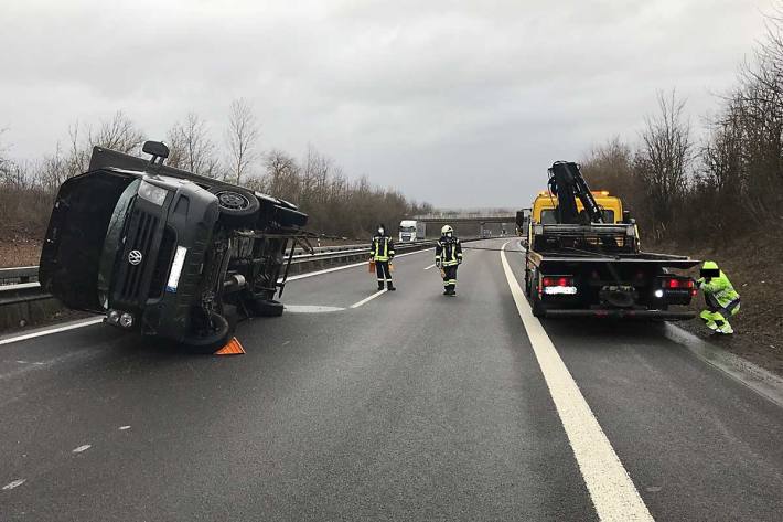 Verkehrsunfall mit Paketlieferant in Kirchheimbolanden