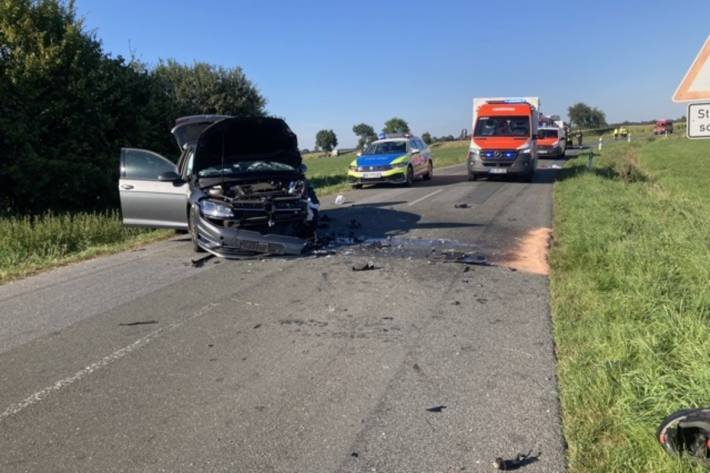 Nach dem Unfall kam es zu Verkehrsbehinderungen