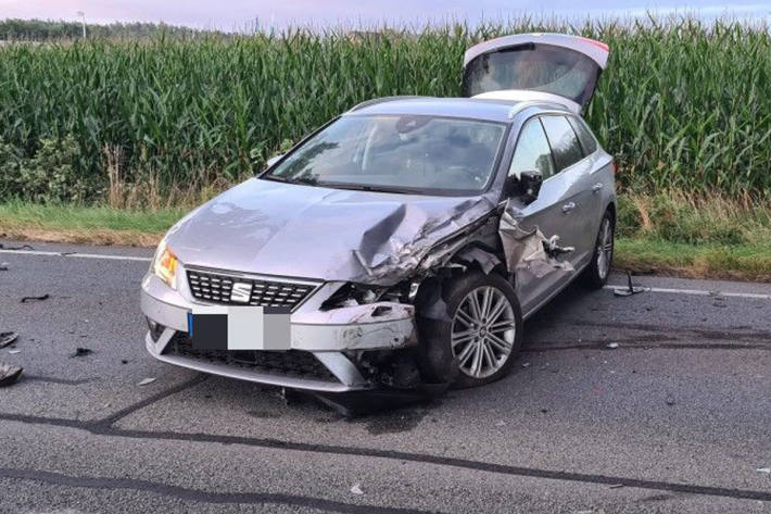 Der Seat wurde vom Hyundai gerammt.