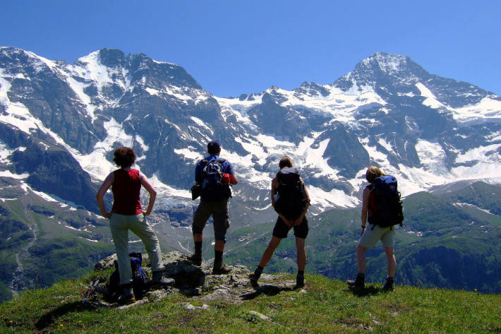 Bergwandern kann bei Selbstüberschätzung gefährlich sein.