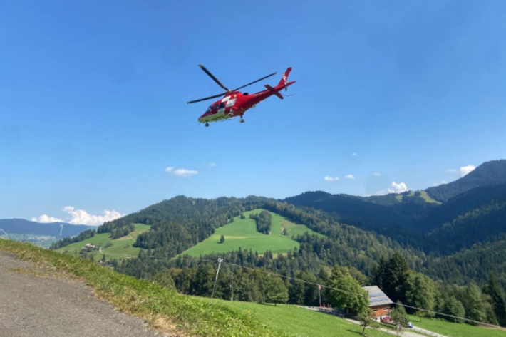 Von der Rega ins Spital gebracht 