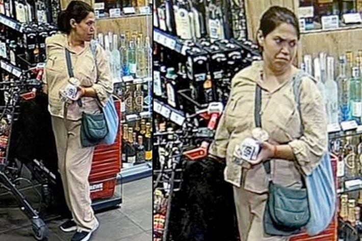 Aufnahme der Überwachungskamera des Supermarktes.