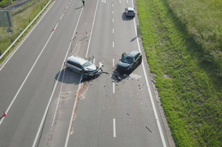 Frontalkollision in Dättwil AG