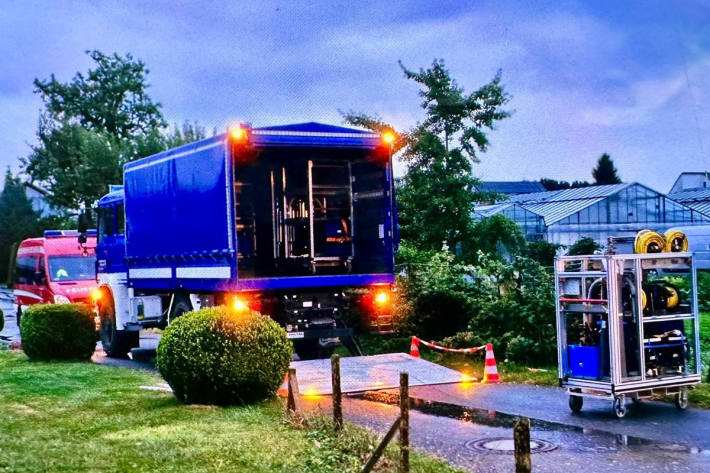 Die Freiwillige Feuerwehr Reichenau im Einsatz.