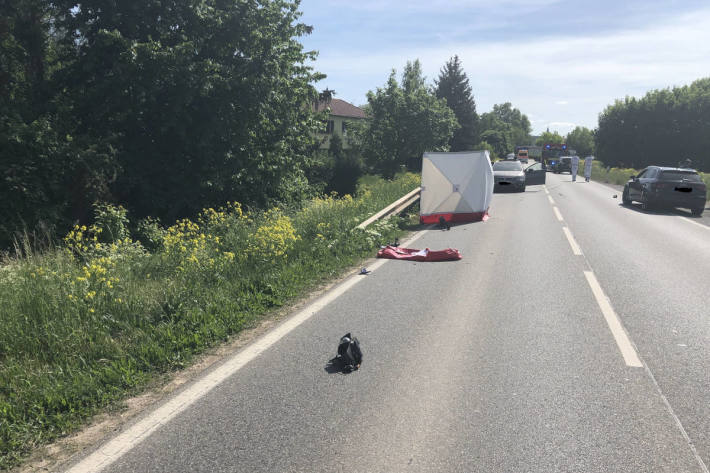 Verkehrsunfall mit tödlich verletztem Motorradfahrer in Wörrstadt