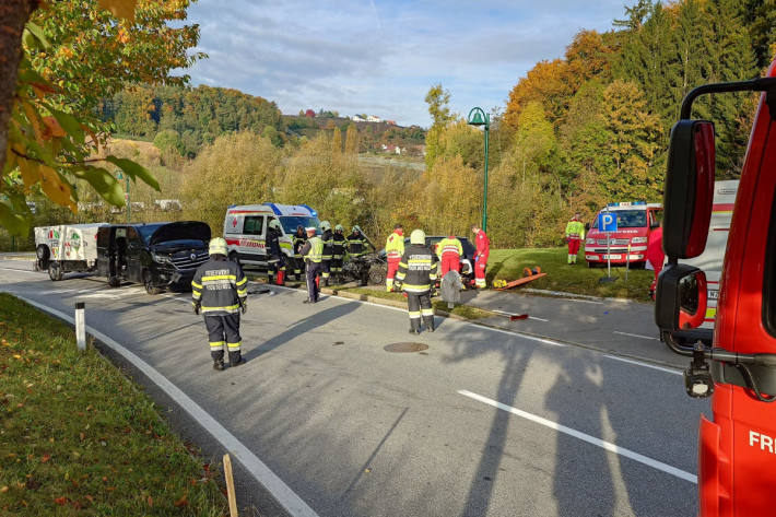 Die Feuerwehren Puch bei Weiz und Viertelfeistritz waren im Einsatz