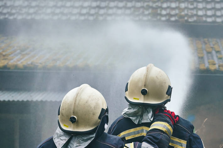 Die Kinder trainieren Einsätze, die der Realität nachempfunden sind.