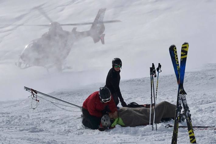 Zunahme von Mehrfachverletzungen auf Skipisten.