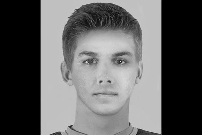 Phantombild des jungen "Läufers", wie die Geldabholer im Polizeijargon genannt werden.