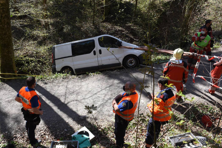 Unfallsituation bei Langnau am Albis