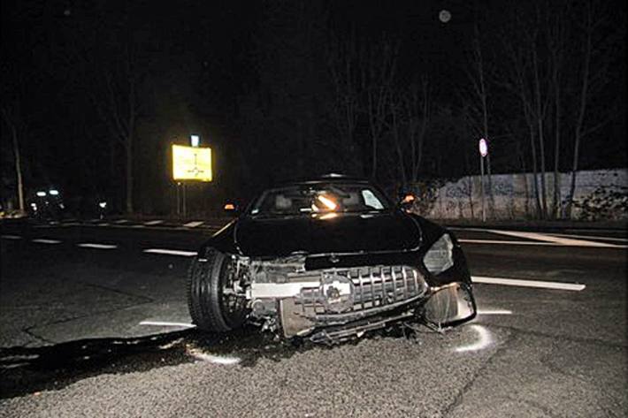 Der Flüchtige wurde bei dem Unfall schwer verletzt.