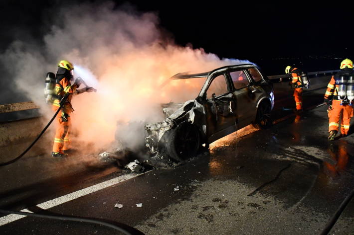 Die Feuerwehr löschte den Brand