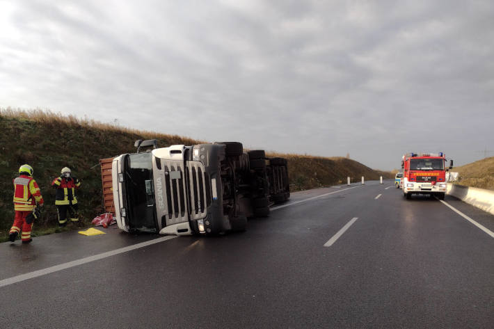 Verkehrsunfall auf der Autobahn 44 bei Heiligenhaus