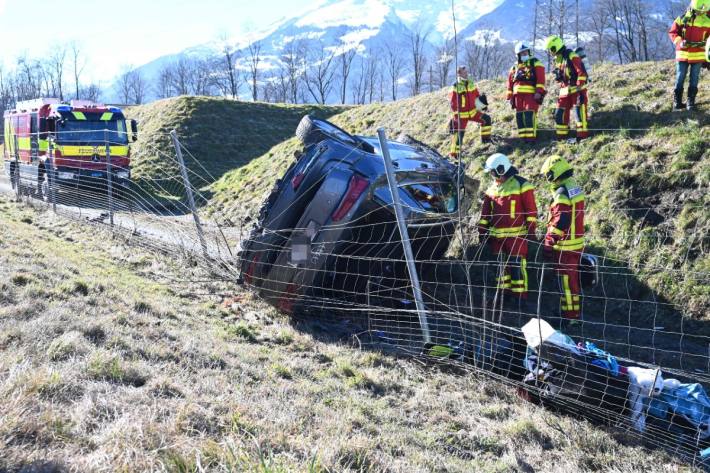 Der Unfall passierte zwischen Haag und Sargans SG.