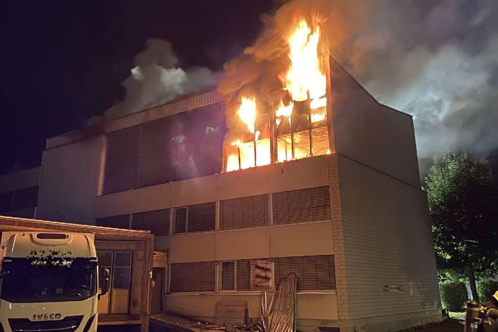 In Arlesheim in Basel-Land brannte es gestern Abend.