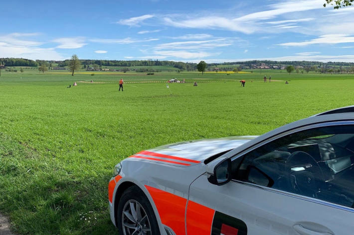 Kleinflugzeug abgestürzt bei Oberramsern