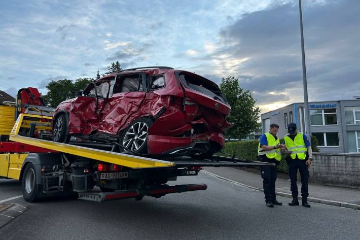 Der Fahrer hatte das Blinklicht missachtet