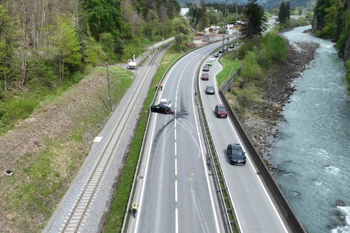 Unfallstelle auf der N28