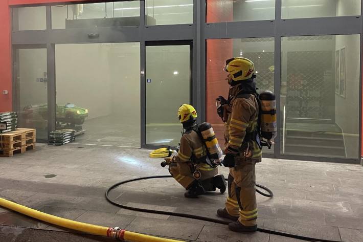 Die Feuerwehr konnte das Feuer löschen.