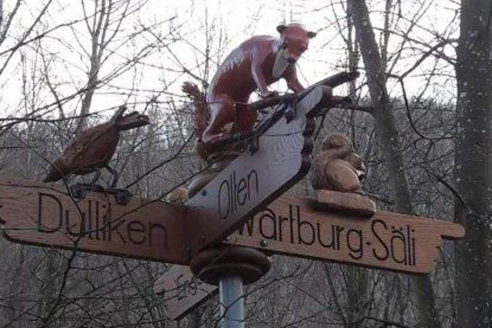 In Dulliken Sind Tierfiguren gestohlen worden.