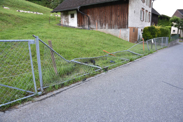 Nach der Kollision in Eschen fuhr der Autolenker weiter.