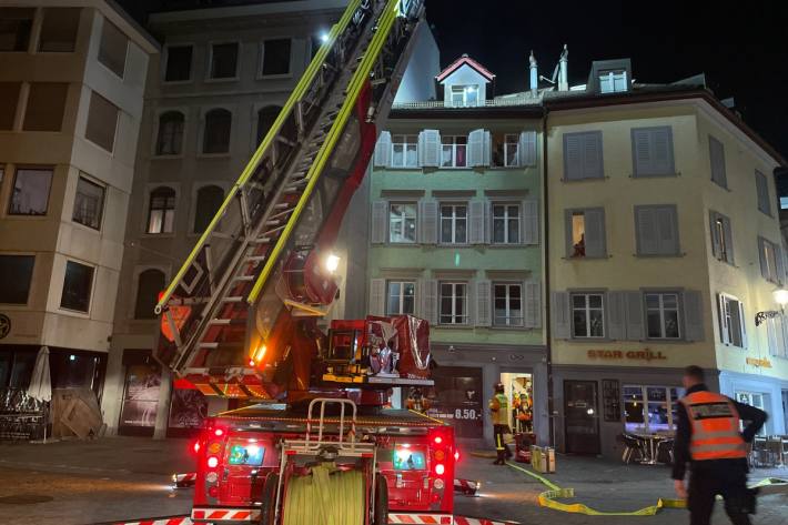 In St. Gallen brannte es in der Innenstadt.