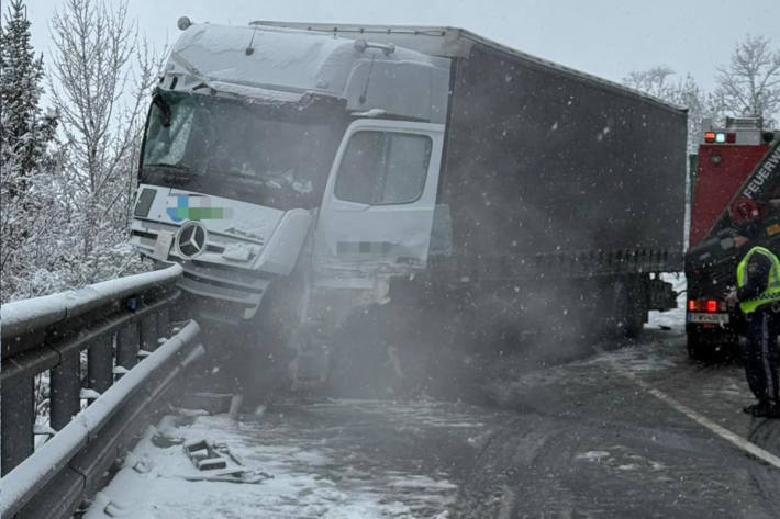 Winterliche Fahrverhältnissen sorgten für Unfälle.
