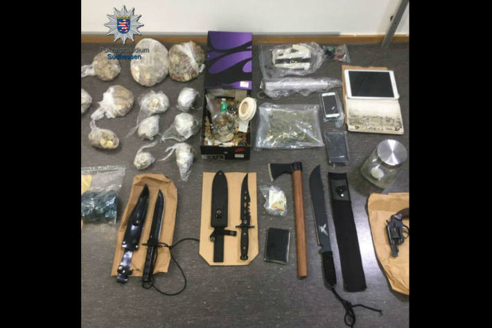 Sichergestellte Gegenstände