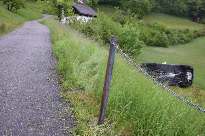 Beim Unfall von heute in Oberbuchsiten SO, war der Autofahrer nicht mehr ansprechbar.