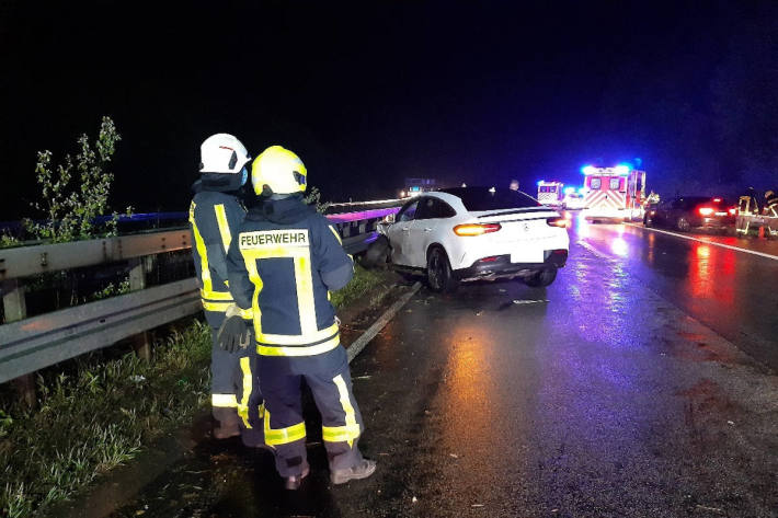 Verkehrsunfall auf der A43